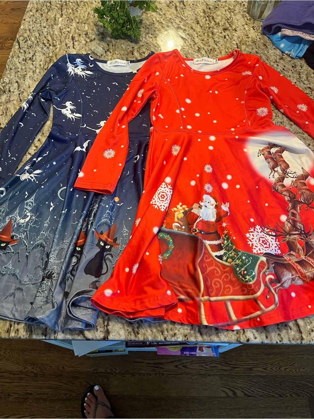 Set of 2 Holiday themed girls dresses